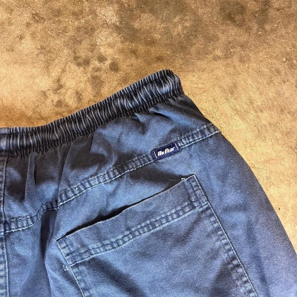 Vintage 90s No Fear navy blue baggy shorts Men's Size XL - Picture 5 of 8